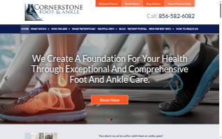 Cornerstone Foot & Ankle- Cherry Hill Office website