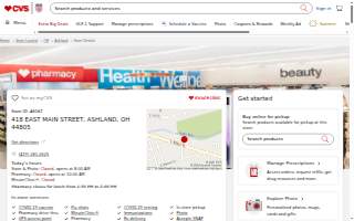 CVS Pharmacy of Haddonfield website