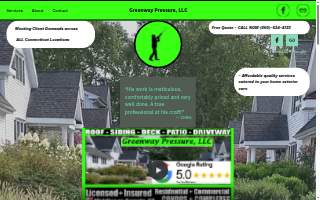 Greenway Pressure Washing website