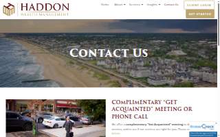 Haddon Wealth Management website