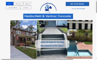 Haddonfield Concrete website