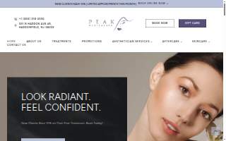 Peak Medical Spa website