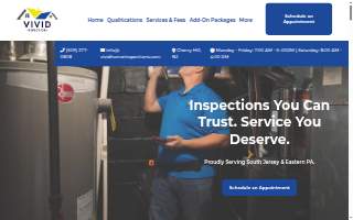 Vivid Home Inspections of Pennsauken website