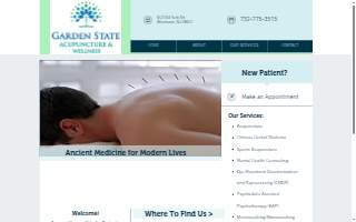 Garden State Acupuncture and Wellness website