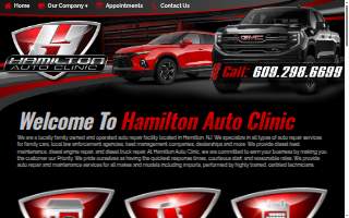 Hamilton Auto Clinic website