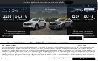 Hamilton Mazda website