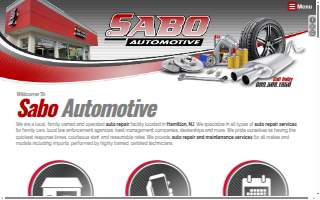 Sabo Automotive - Tire & Auto Center website
