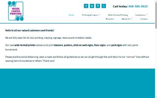 Word Center Printing website
