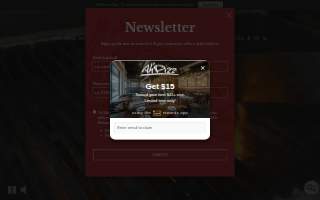 Ah' Pizz Harrison website