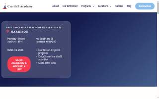 Cresthill Academy Child Daycare and Preschool - Harrison website