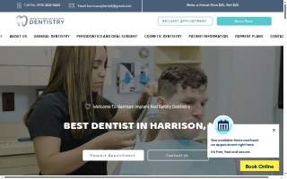 Harrison Implant and Family Dentistry website