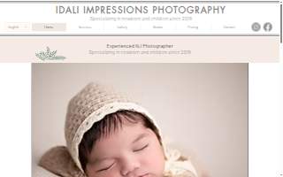 Idali Impressions Photography website