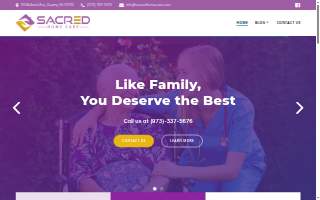 Sacred Home Health Care of Harrison website