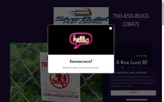 Silver Bullet Pest Control of Harrison website