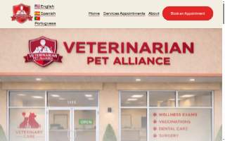 Veterinarian Pet Alliance of Harrison website