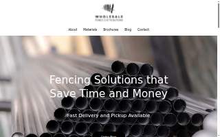 Wholesale Fence Distributors of Harrison website