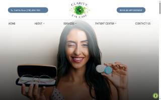 Clarity Eyecare and Optical website