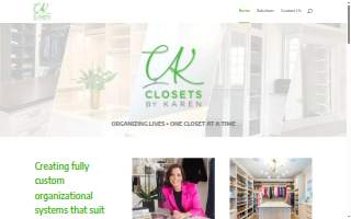 Closets by Karen website