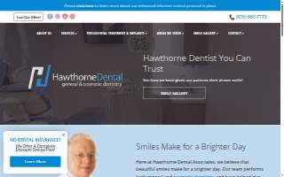 Hawthorne Family Dentistry website