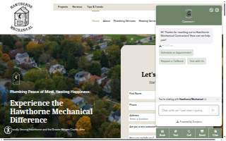 Hawthorne Mechanical Contractors website