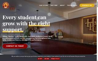 Hilltop Tutoring Center website