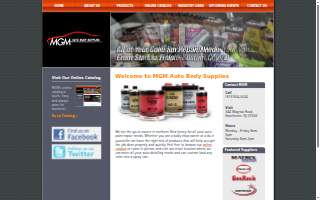 MGM Auto Body Supplies website