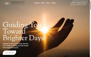 Serenity Counseling & Wellness website