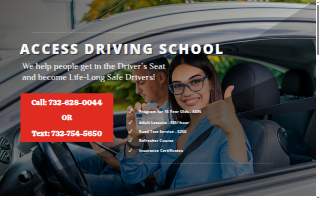 Access Driving School website