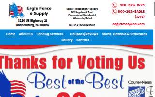 Eagle Fence & Supply website