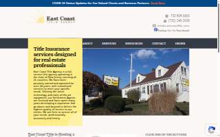 East Coast Title Agency website