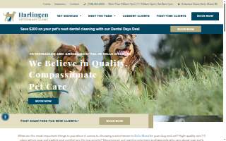 Harlingen Veterinary Clinic website