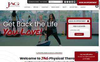 JAG Physical Therapy of Hillsborough website