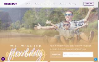 PrideStaff website