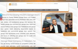 Closing Masters Garage Doors of Hoboken website