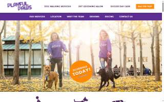 Dog Grooming & Daycare Hoboken - Playful Paws USA website
