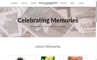 Failla Memorial Home website