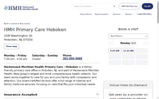 HMH - Primary Care - Hoboken website