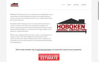 Hoboken General Contractor website