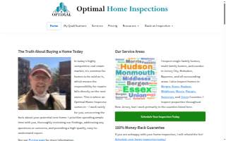 Optimal Home Inspections of Hoboken website