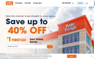 Public Storage of Hoboken website
