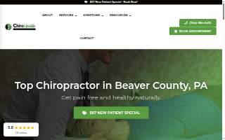 The Chiropractic Health Center website