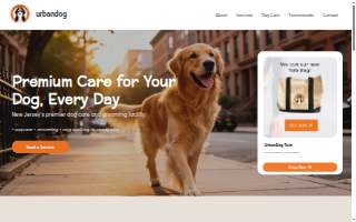 Urban Dog Co Grooming, Dog Walking, Daycare and Boarding website