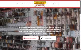 Able Security Locksmiths of Hopatcong website