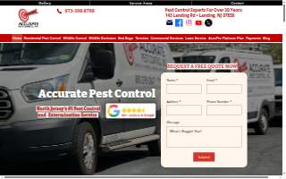 Accurate Pest Management website