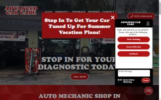 Advanced Car Care website