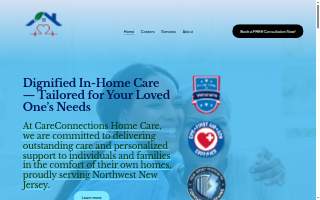 CareConnections Home Care Services website
