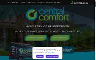 Central Comfort website