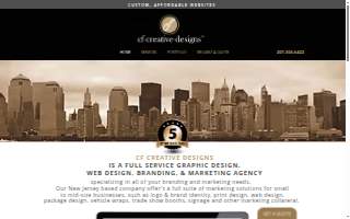 CF Creative Designs website