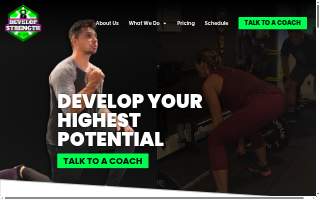 Develop Strength website