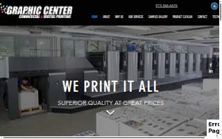 Graphic Center Digital website